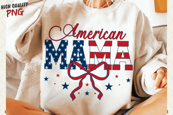 Download American Mama PNG, 4th of July Mom Png - Mom png Collection